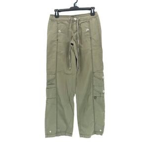 Vintage 90s Y2K Periscope Cargo Pants Juniors 3 27x 31 Streetwear Straight Green